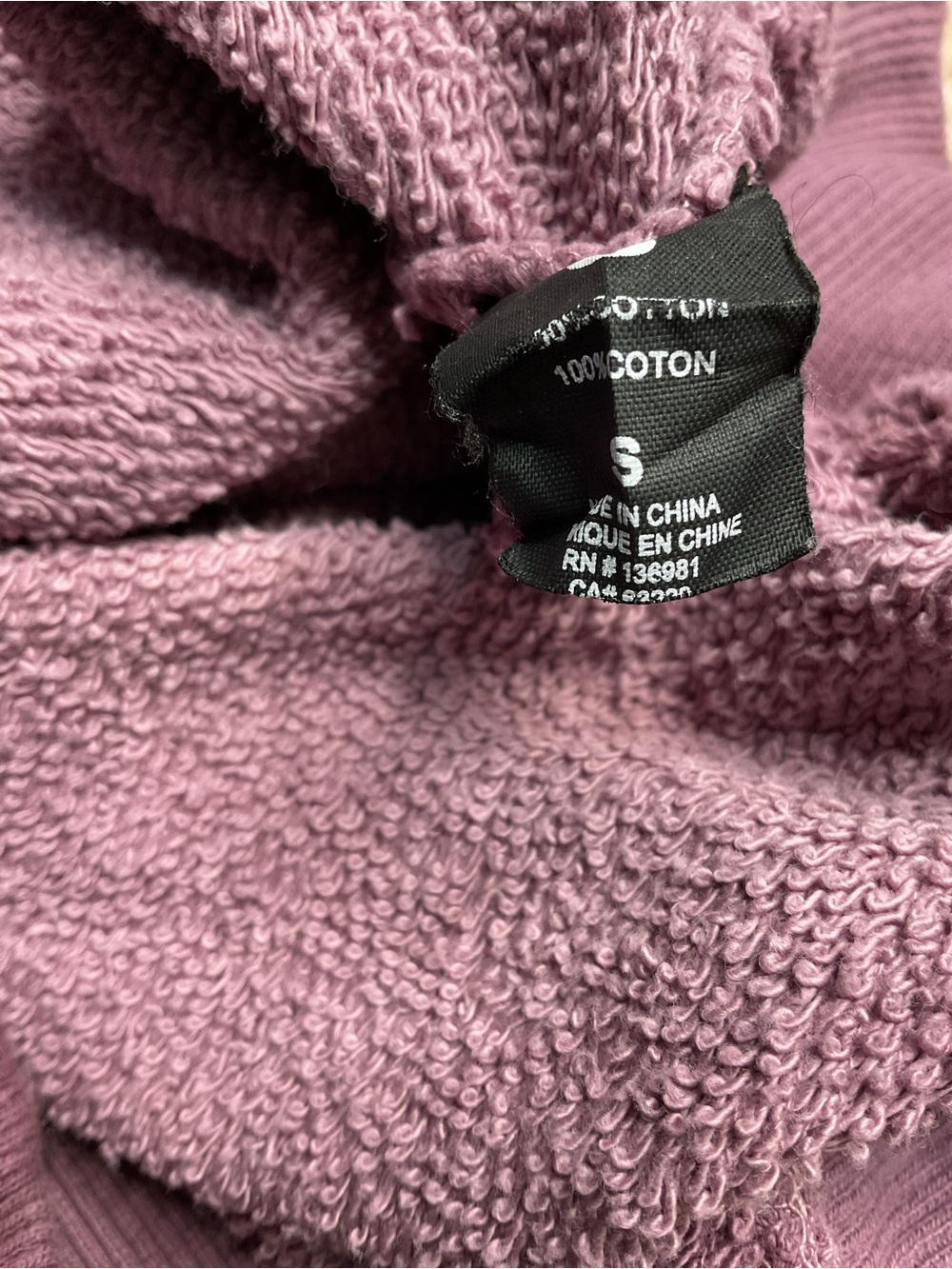 Peloton x Apparel Josephine Mauve Tie Dye Crewneck Sweatshirt Size Small - Picture 5 of 6
